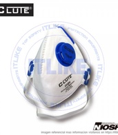 Respirador Clute F110V, contra polvos y partículas sólidas o líquidas